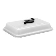 Hermetic lid for 4 L. buckets, transparent, with hole for disposable cloths