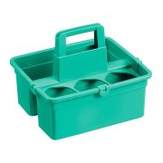 Korg med indelning fr flaskor, grn