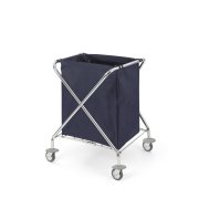 TTS Laundry trolley with 150 L bag and wheel protection