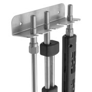 Wall holder for lances with KEW, 4 compartments, 40x210 mm, stainless steel