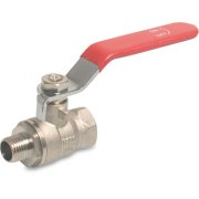 Kulventil med fullt genomlopp, n/m, max 25 bar