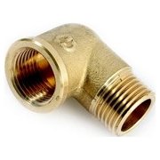 Vinkel 90gr - Messing, 3/8