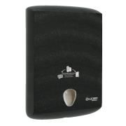 Dispenser for towel sheets, Lucart EcoNatural, 13x29x40cm, black