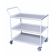 Rullebord med hndtag og slingerkant 3 hylder