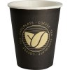 Kaffekopp �8 cm, svart, kartong/PE, 24 cl, 1000 st