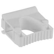 Vikan Wall suspension, single rubber band module, 82 mm, white