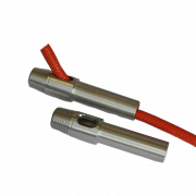 Aluminium topstykke med gevind