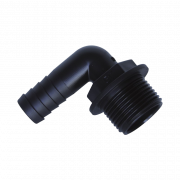 Slangnippel med 90 vinkel, plast med utvndig gnga