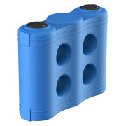 Vandtank lodret sektionsopdelt, bl� 1000 L.