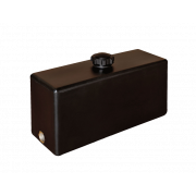 Vattentank, vertikal 12 liter svart med 6 cm lock