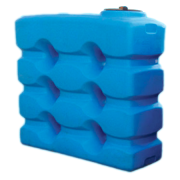 Water tank, vertical, baffled 3000 ltr. Blue