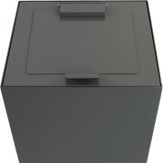 Lid, V-Part, dark grey, powder-coated steel, soft close, for modular series, 85 and 90 litres