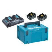 Makita Batteripakke 2x5Ah inkl. dobbelt lynlader