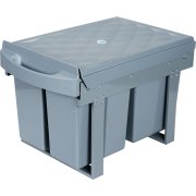  Avfallsbeh�llare med utdragbar, 4x8L, gr�
