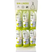 Affaldspose med snreluk, EKO, hvid, MDPE, 55x70cm, 25-35 l (E)