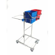 Tina Trolleys Stdvagn 207028, Ergo med 2x6ltr hinkar + avfall