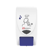 SCJ Dispenser til Shower 2000, manuel, Plast Hvid