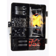 Spare parts box for Curtains Telescopic rods without nozzles