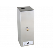 Kanyleboks med ls, rustfri stl, 1 l