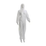 Engangsdragt, polypropylen m/ elastik, hvid, One Size, 50 stk