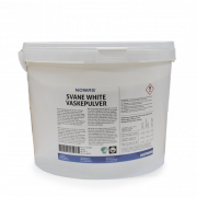 White Svanemrket vaskepulver, hvidt tj 10 kg.
