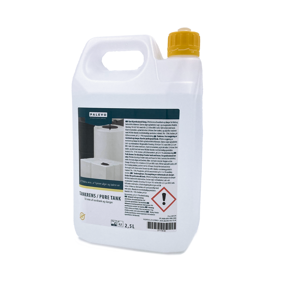 Tankrens / Pure Tank 2,5 L. - Værkstedskemi - NOWAS A/S