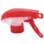 Trigger head with foam function, 25 cm straw, red