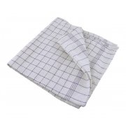 Tea towel, 50 x 100 cm. Blue checkers