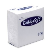 Servett BulkySoft 24x24cm, 2-lagers, Milj�m�rkt, vit, 2000 st