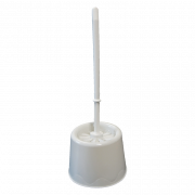 Toalettborste med kopp, vit