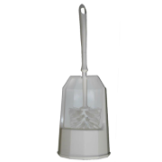 Toiletbrste med kant brste i hj gulvstander, Hvid