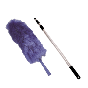 Duster, nylonhr med teleskopskaft 130-250cm