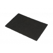 Hand scouring nylon 15x23x0.8 cm. Black, 10 pcs.