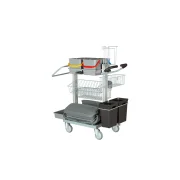 Tina Trolley 402018 Exklusiv sjukhusvagn, 4 x 6L hinkar och 2 x 10L avfallsbeh�llare