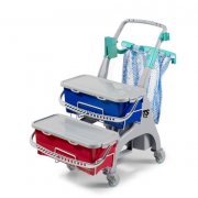 Nick stdvagn, 2 x 10 liter hinkar med lock