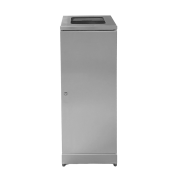 Affaldsbeholder, med frontl�ge, rustfrit st�l, 95 L