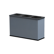 Eco Station Mini til affaldssortering, 3 spande