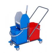 Tina Trolleys Wetmop vogn med 2 spande