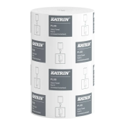 Katrin Plus Hndklderulle 1-lags, hvid 110m. 12rl.