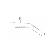 Nilfisk Plastik buet r�r, sort