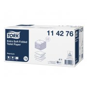 Tork T3 Premium Toiletpapir i ark. Extra soft hvid 2-lags