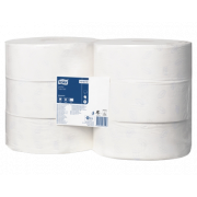Tork 120272 Jumborulle midi, hvid 2-lags, 360 m x 6 rl.