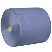 Verkstadsrulle, 3-lagers, 345 m x 35,7 cm, 34 cm, bl, 100 % nyfiber
