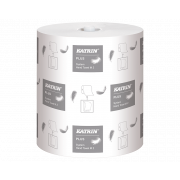 Katrin Plus Handtorkrulle 2-lagers, vit, 140m x 6rl.