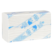 H�ndkl�deark interfold, nyfiber, 3-lags hvid 22cmx36cm 1800 ark