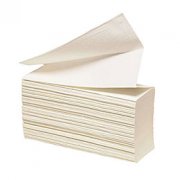 Hndkldeark, Z-fold nyfiber, hvid 2-lags, 24x23,5 cm. 4000 ark