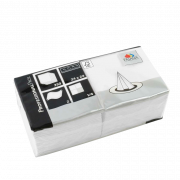 Fasana kaffeserviet 24x24 cm. 2-lags, 1/4-fold, hvid 1500 stk.