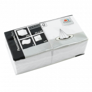 Fasana kaffeserviet 24x24 cm. 3-lags, 1/4 fold. Hvid 1000 stk.