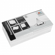 Fasana frokostserviet 33x33 cm. 3-lags, 1/8 fold. hvid 1000 stk.