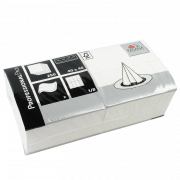 Fasana middagsserviet 40x40 cm. 2-lags, 1/8 fold. hvid 1500 stk.